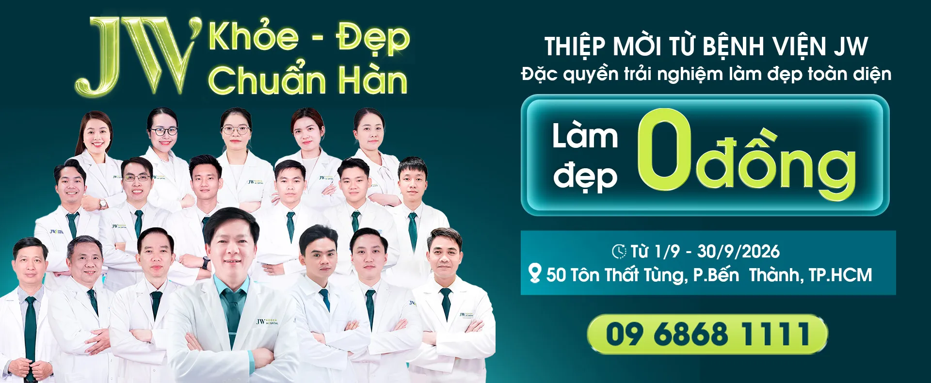 Thư mời cám ơn khách hàng đăng ký sự kiện sinh nhật Bệnh viện JW 26 năm