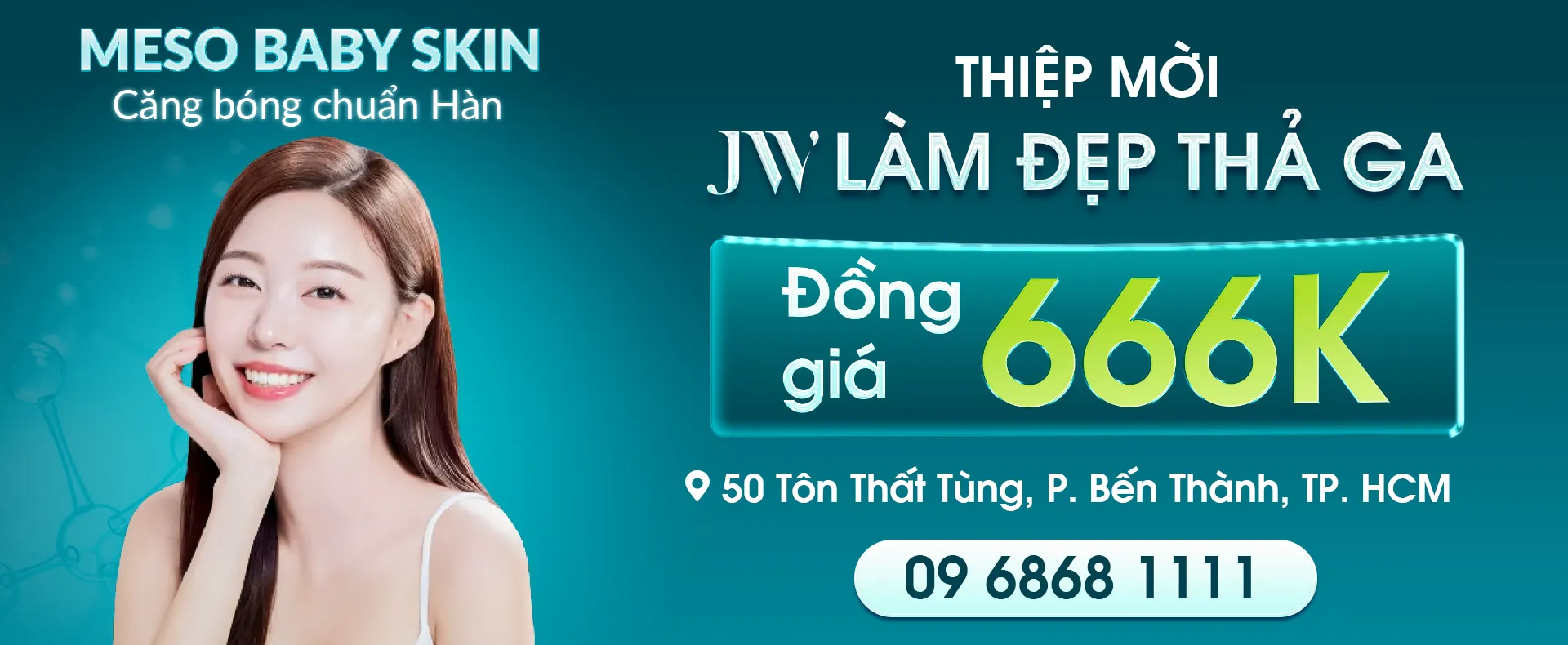 Thư mời cám ơn khách hàng đăng ký sự kiện JW làm đẹp đồng giá 666k