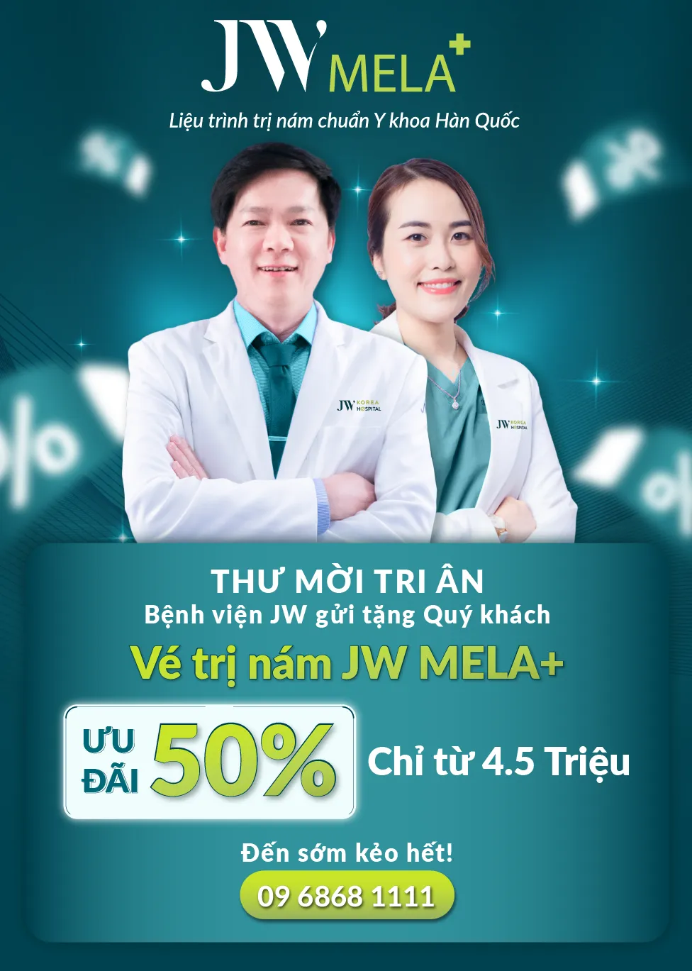 Banner đăng ký thành công JW Mela Plus - Mobile