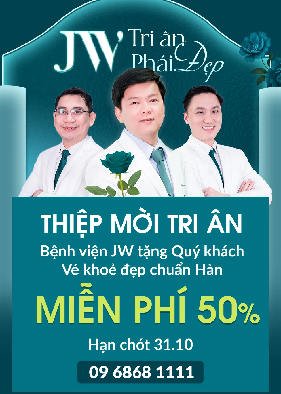 Banner đăng ký thành công JW tri ân Phái Đẹp 0 đồng - Mobile
