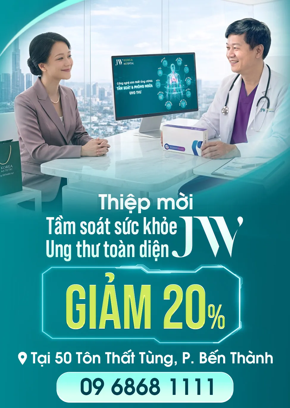 Banner đăng ký thành công Voucher tri ân khách hàng đăng ký gói tầm soát sức khỏe - Mobile