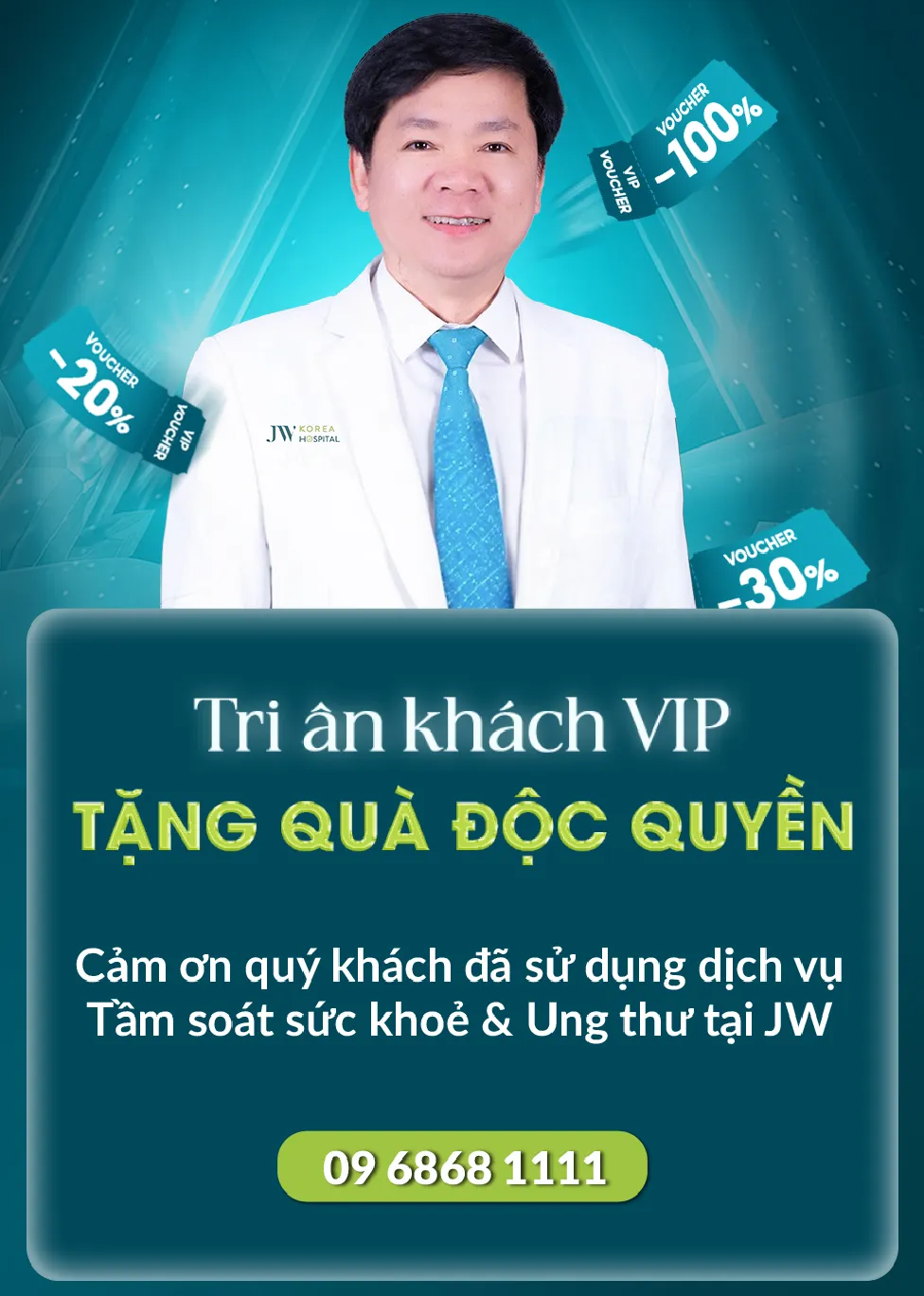 Banner đăng ký thành công Voucher tri ân khách hàng đăng ký gói tầm soát sức khỏe - Mobile