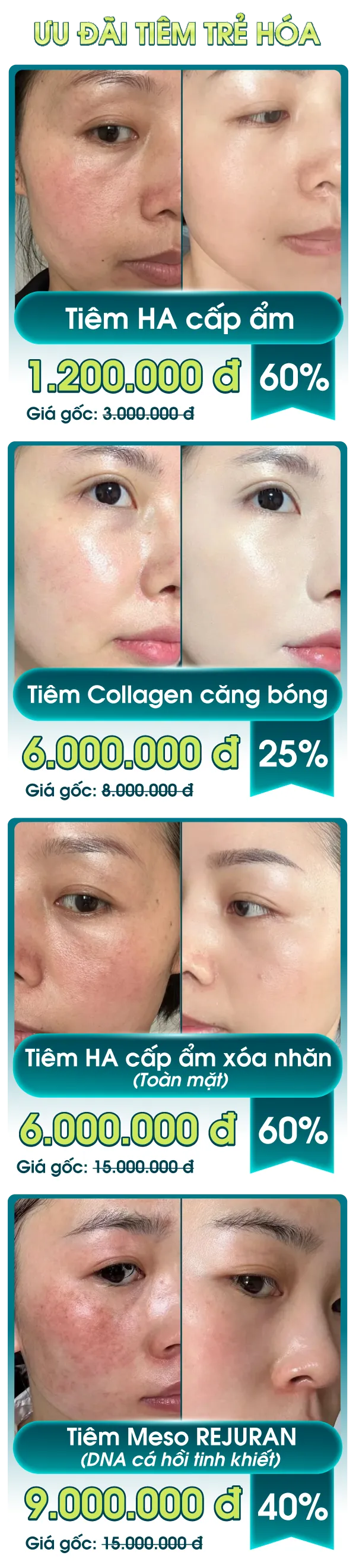 Hình ảnh danh sách voucher ưu đãi sinh nhật 26 năm của Bệnh viện JW