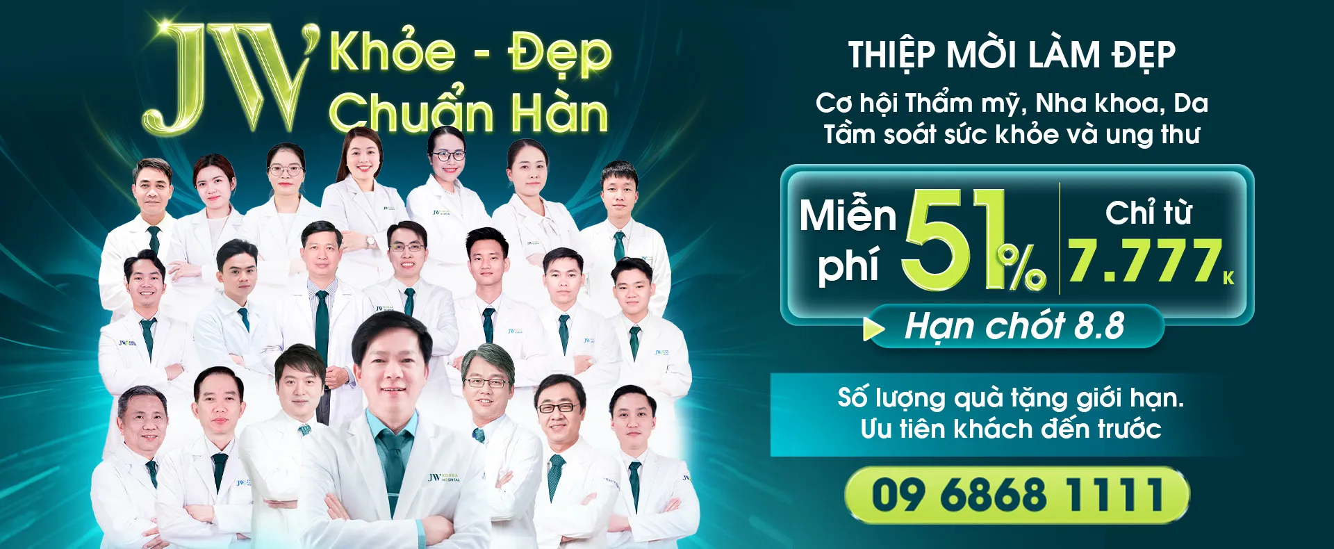 Thư mời cám ơn khách hàng đăng ký sự kiện sinh nhật Bệnh viện JW 26 năm
