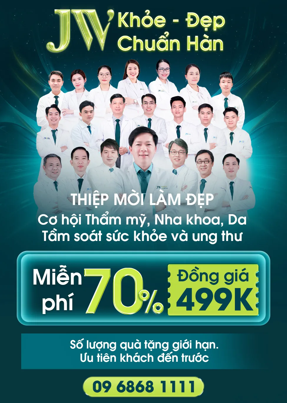 Thư mời cám ơn khách hàng đăng ký sự kiện sinh nhật Bệnh viện JW 26 năm