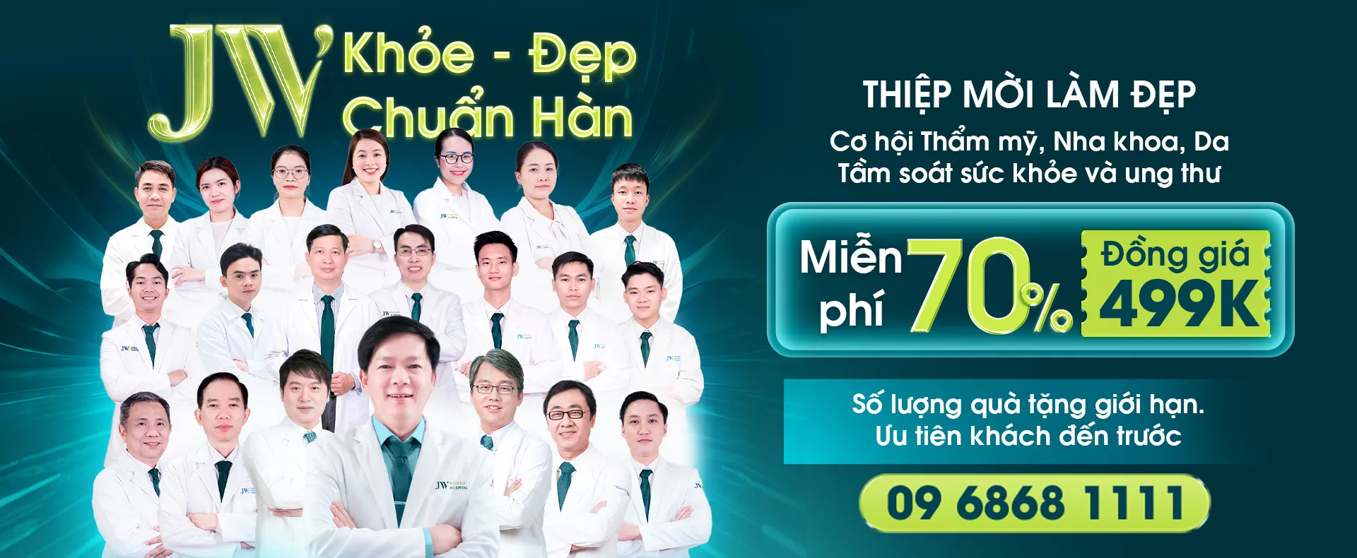 Thư mời cám ơn khách hàng đăng ký sự kiện sinh nhật Bệnh viện JW 26 năm
