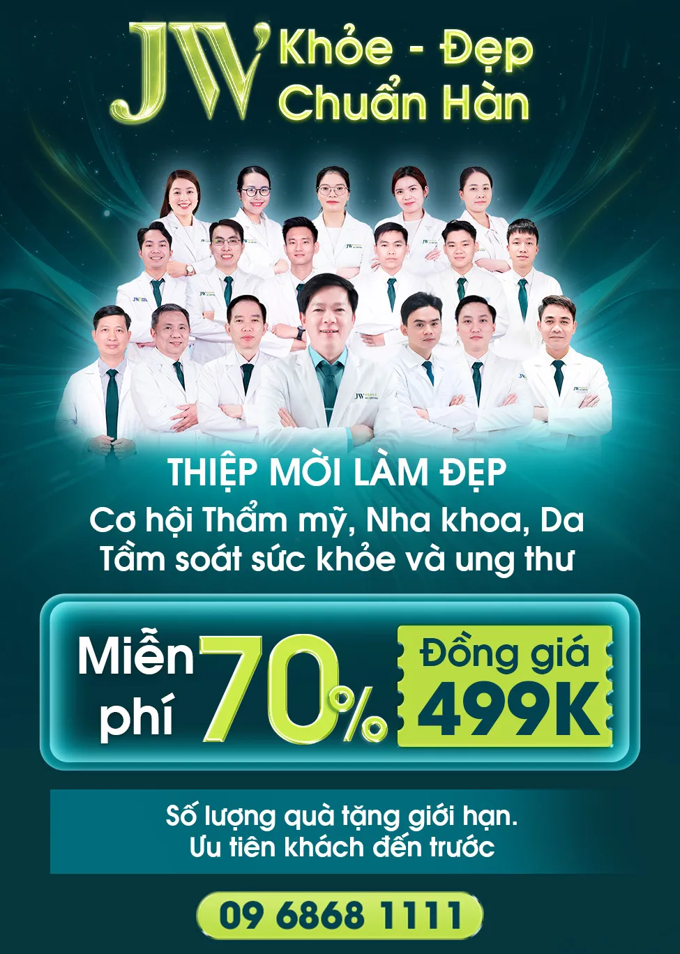 Thư mời cám ơn khách hàng đăng ký sự kiện sinh nhật Bệnh viện JW 26 năm