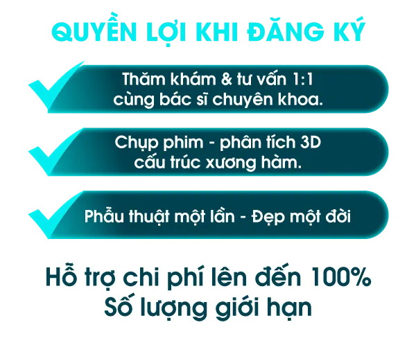 Hình ảnh quyền lợi khách hàng khi tham gia phẩu thuật hàm tại Bệnh viện JW