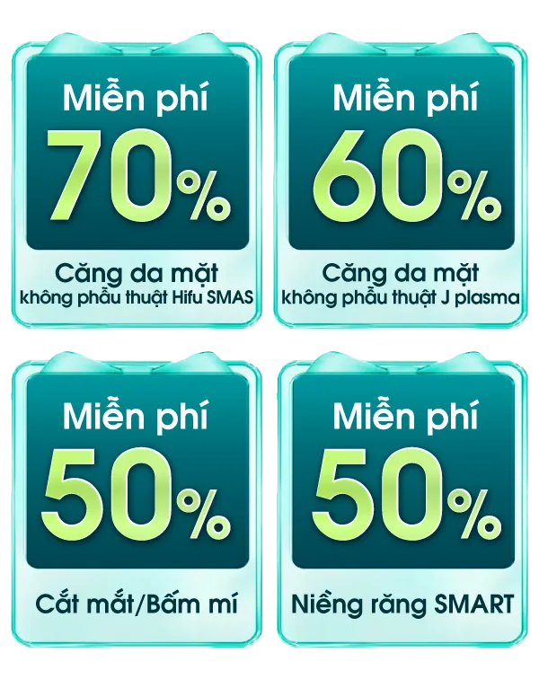 Hình ảnh các vouchers ưu đãi lớn nhất của Bệnh viện JW