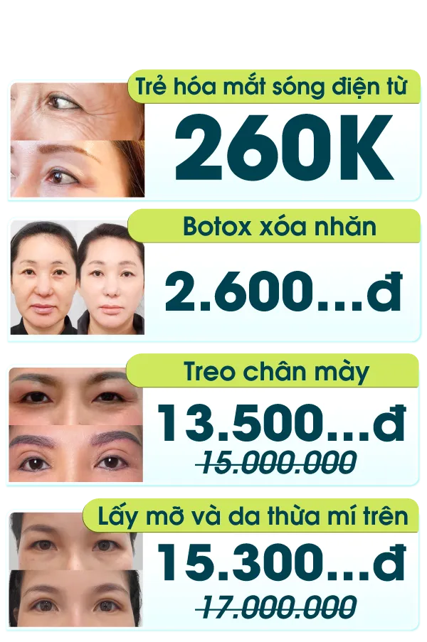 Hình ảnh danh sách voucher ưu đãi sinh nhật 26 năm của Bệnh viện JW