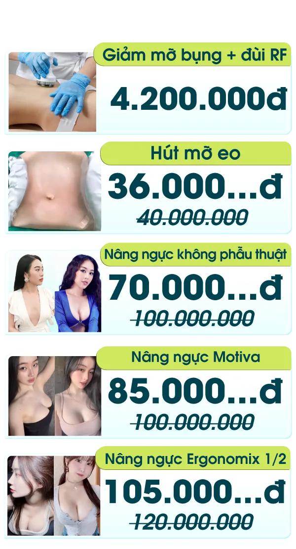 Hình ảnh danh sách voucher ưu đãi sinh nhật 26 năm của Bệnh viện JW