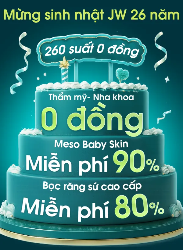 Hình ảnh bánh sinh nhật thật nhiều ưu đãi của Bệnh viện JW