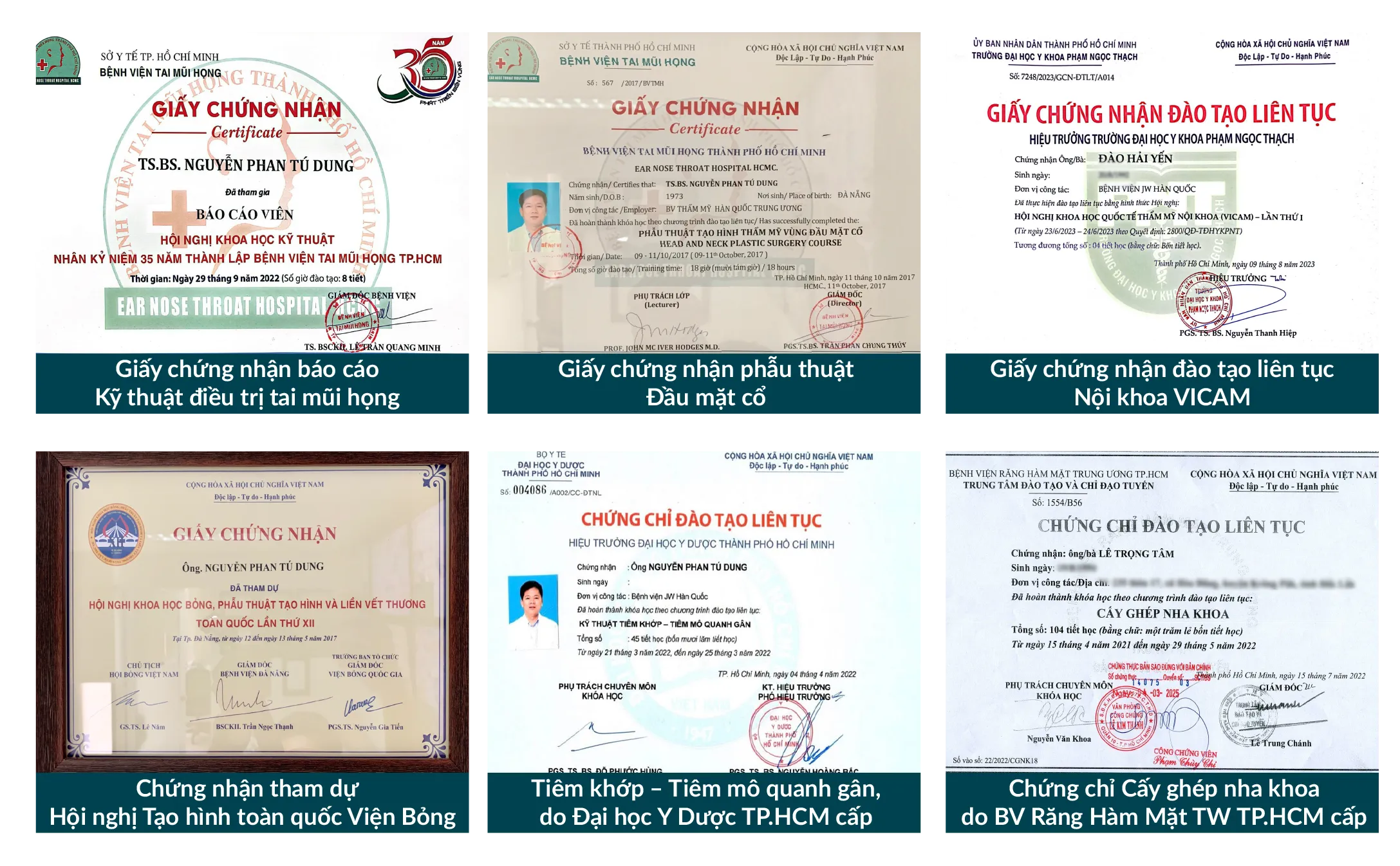 Hình ảnh bằng khen Bệnh viện JW Hàn Quốc