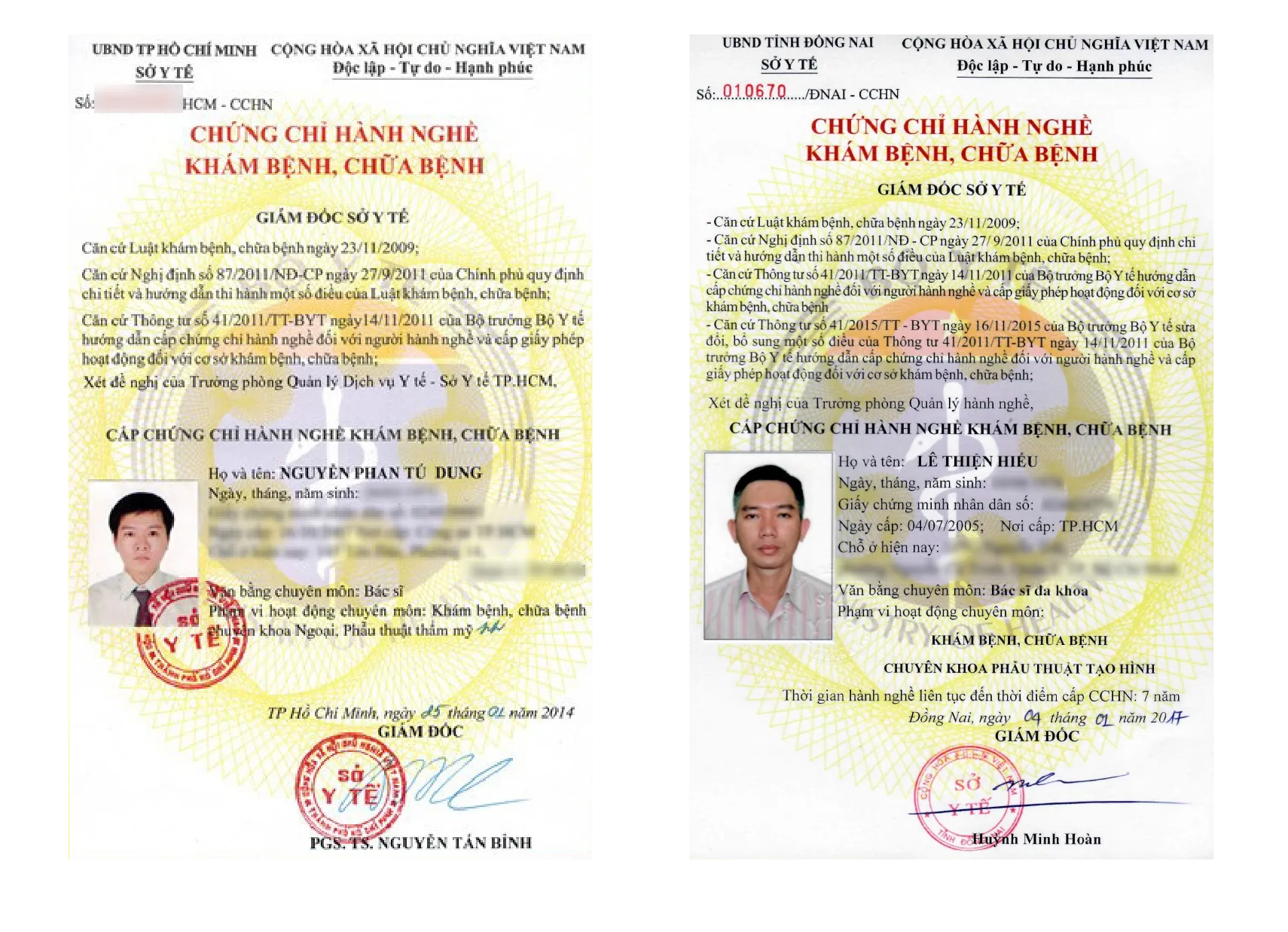 Hình ảnh chứng chỉ hành nghề Bệnh viện đa khoa JW Hàn Quốc