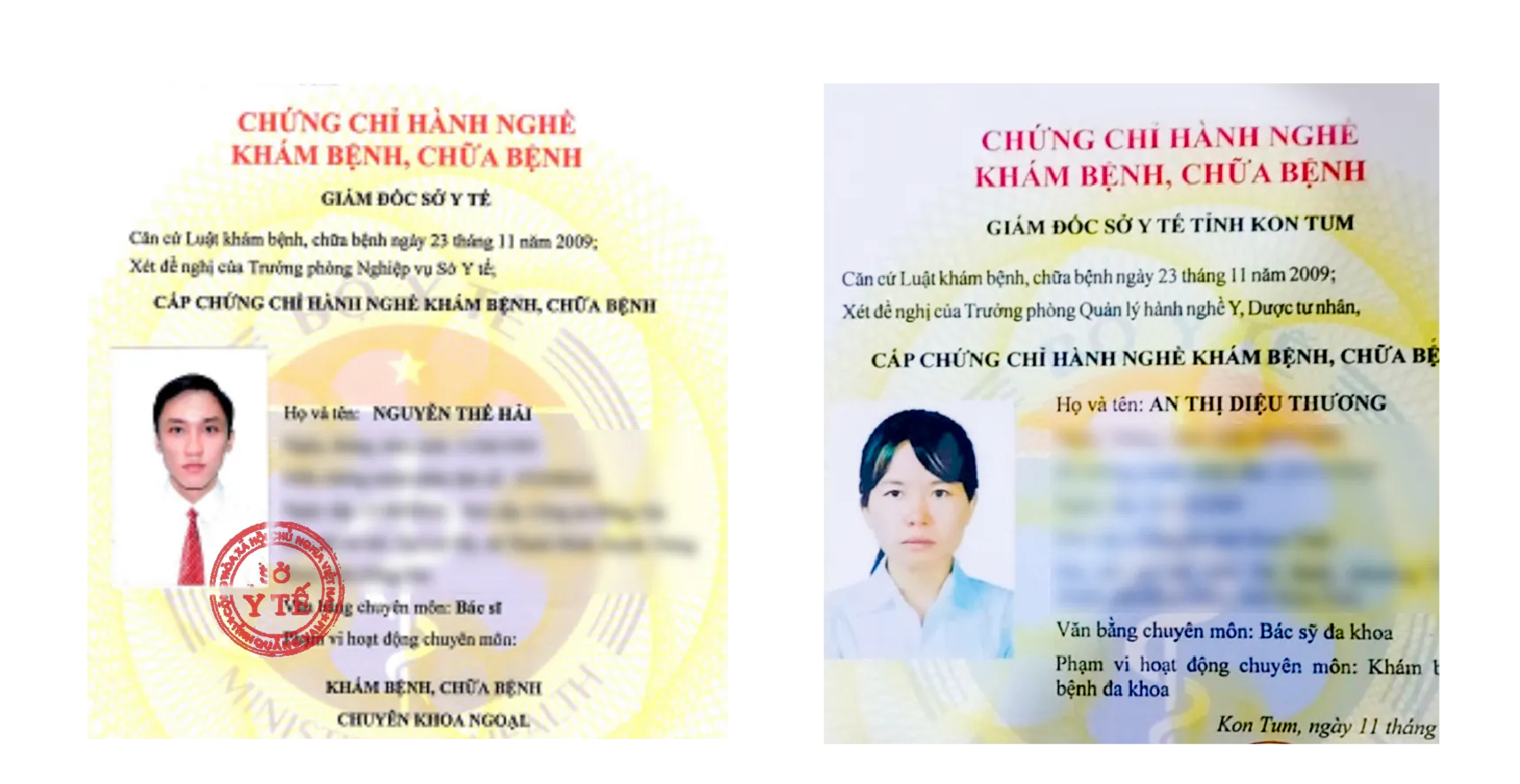 Hình ảnh chứng chỉ hành nghề Bệnh viện đa khoa JW Hàn Quốc