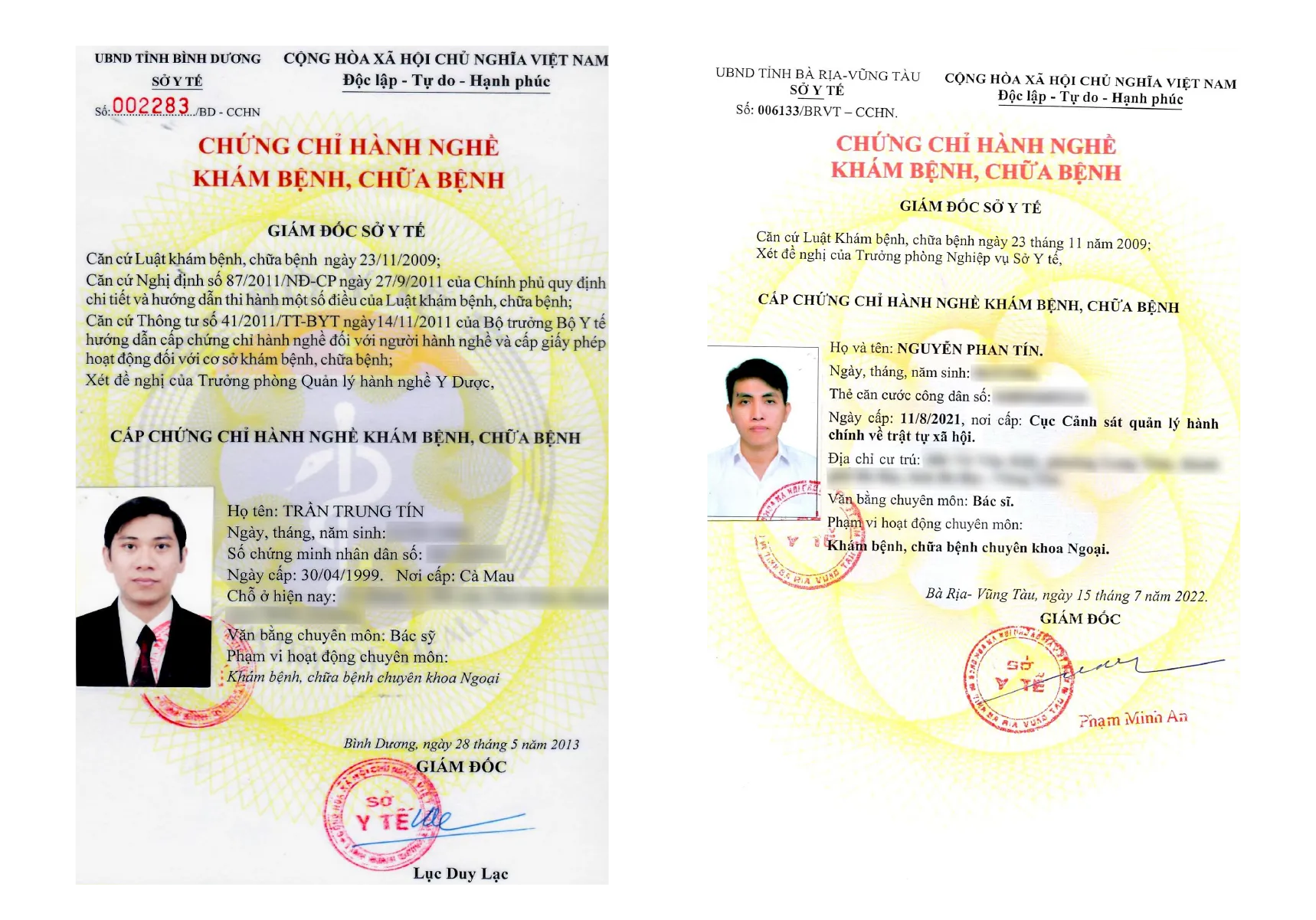 Hình ảnh chứng chỉ hành nghề Bệnh viện đa khoa JW Hàn Quốc