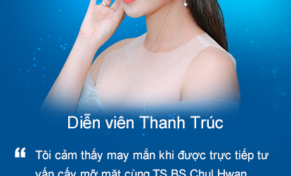 Diễn viên Thanh Trúc chọn dịch vụ cấy mỡ gương mặt tại Bệnh viện JW