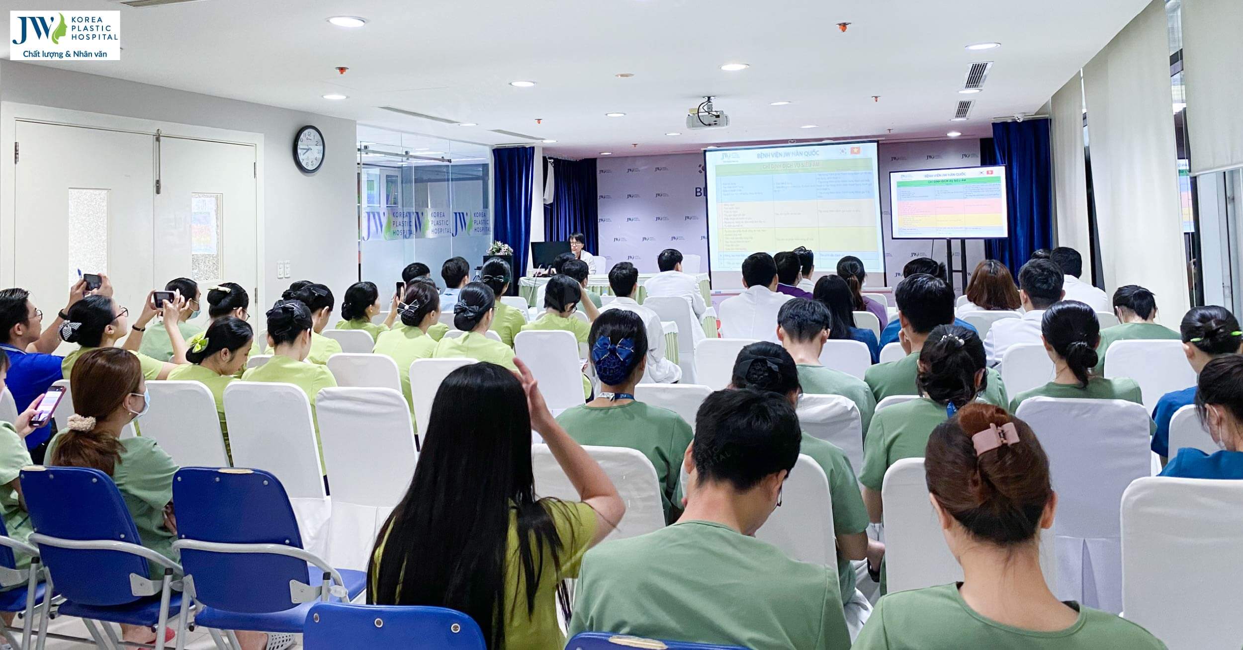 Bệnh viện JW tham gia tập huấn công nghệ siêu âm thông minh AI