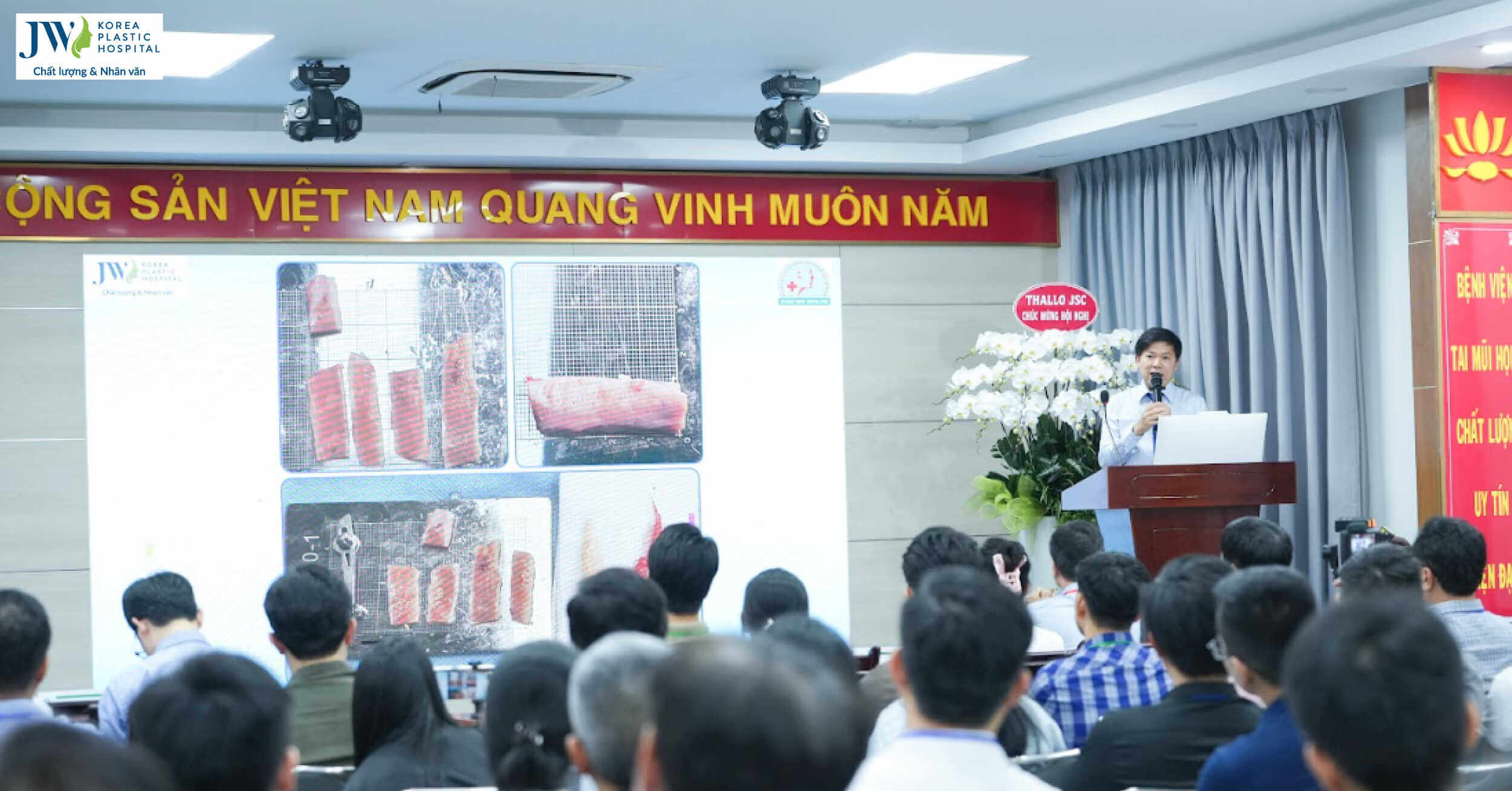 Bác sĩ Tú Dung gây dậy sóng hội nghị với bài diễn thuyết nâng mũi sụn sườn cho người lớn tuổi
