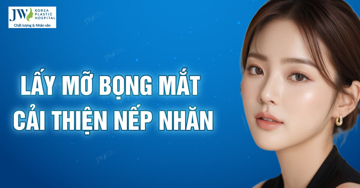 Lấy mỡ bọng mắt, mỡ mí mắt cải thiện nếp nhăn đôi mắt   