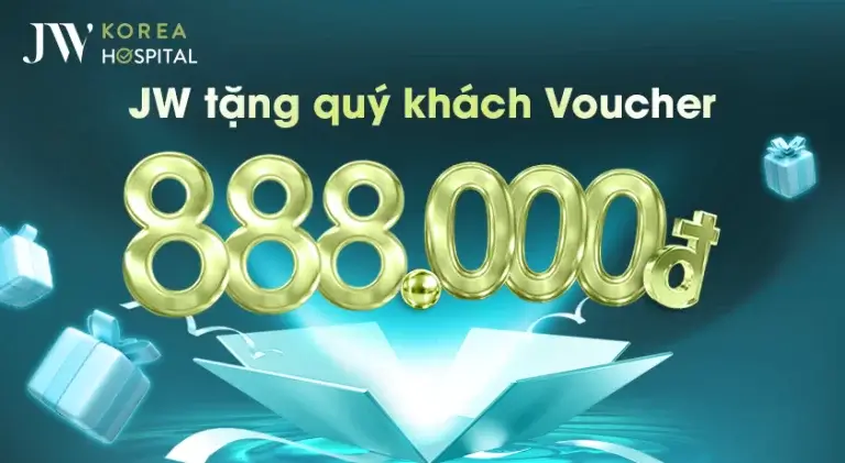 Bệnh viện JW tặng voucher tiền mặt 888.000đ