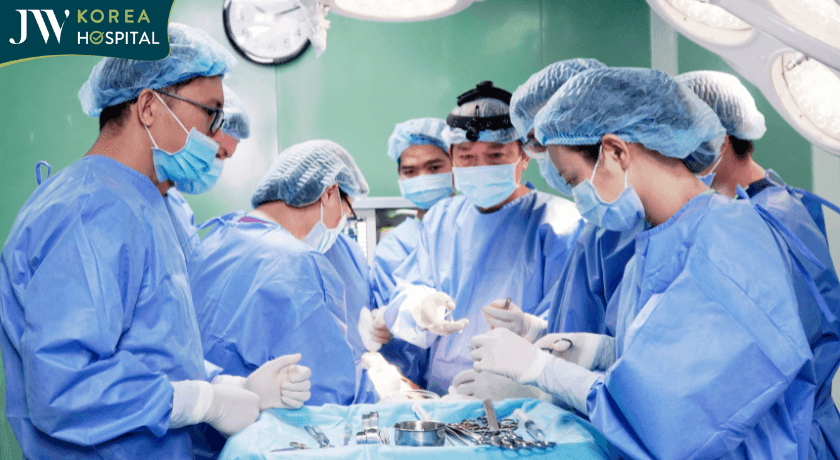 ekip bác sĩ jw phẫu thuật cho anh mến