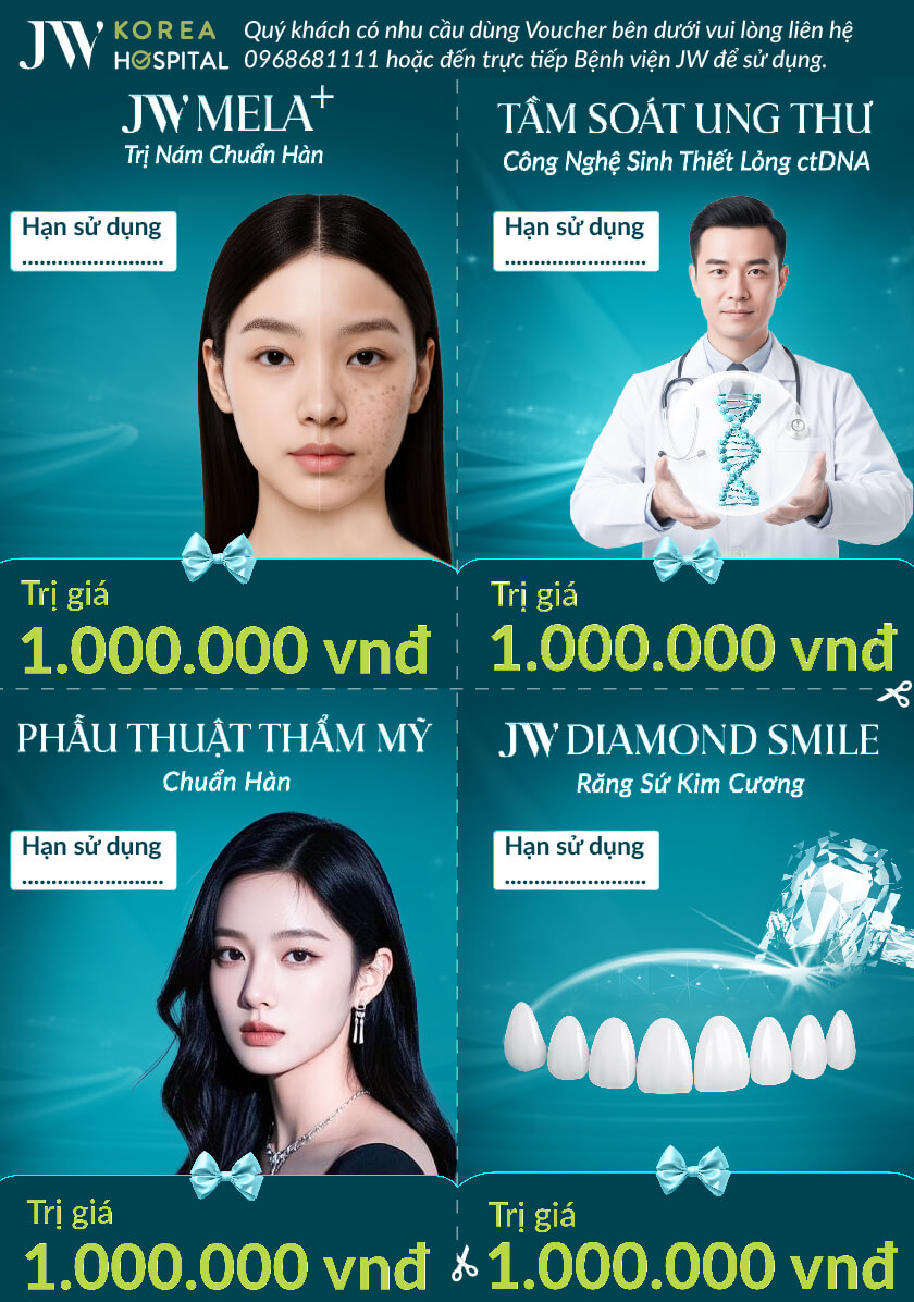 hướng dẫn sử dụng voucher làm đẹp chuẩn Hàn của Bệnh viện JW