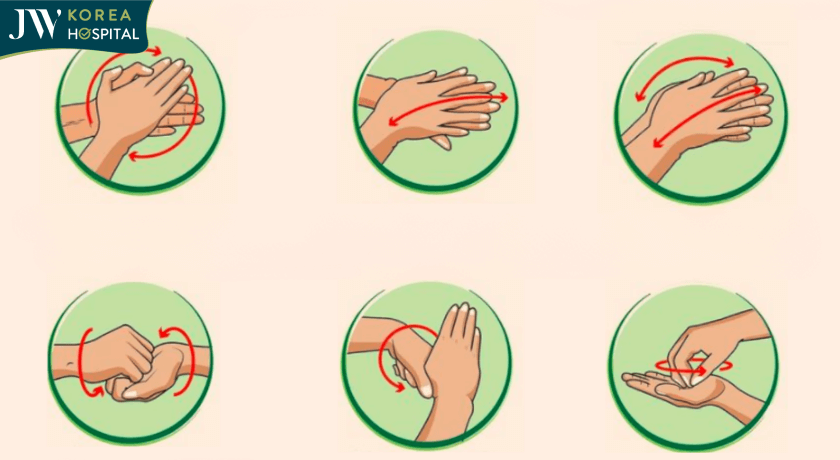 6 bước rửa tay đúng cách 