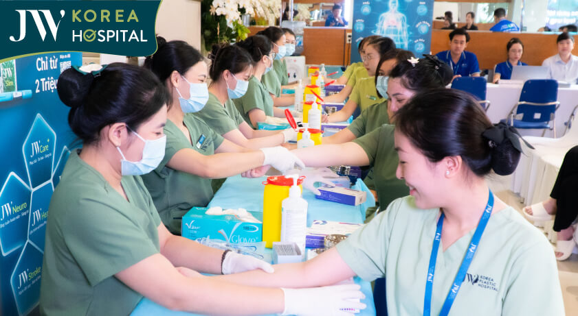 toan bo nhan vien và nguoi than duoc tam soat ung thu