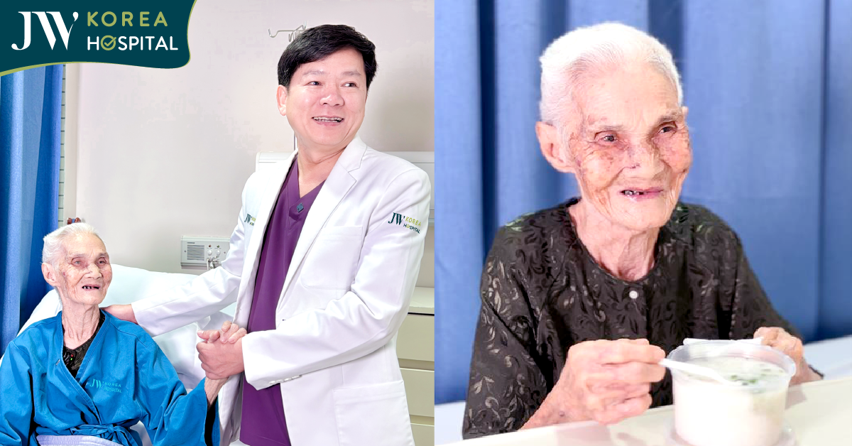 Cụ bà 100 tuổi khác lạ hồi phục thần kỳ sau 7 ngày cắt khối u mạch máu