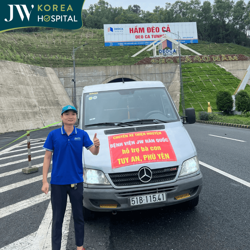 đoàn xe thiện nguyên JW trên đường đến Phú Yên