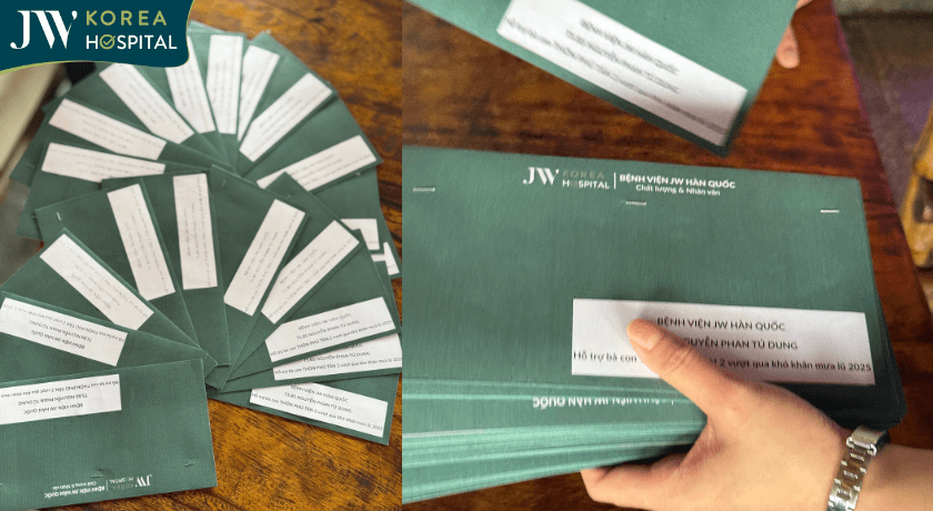 từng bao thư được kiểm tra cẩn thận trước khi trao tay bà con Phú Yên