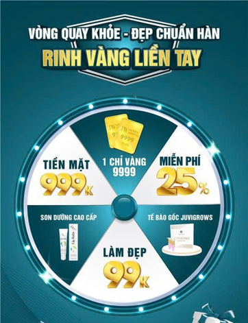 vòng xoay ưu đãi giáng sinh tại JW