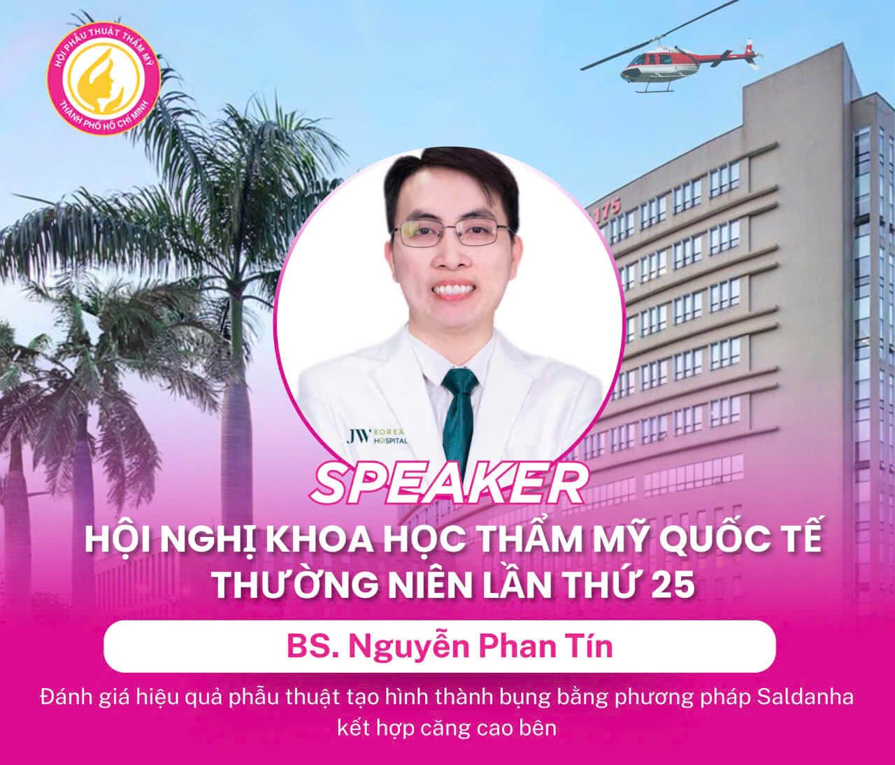 Bác sĩ Phan Tín báo cáo tại hội nghị HSAPS 2025