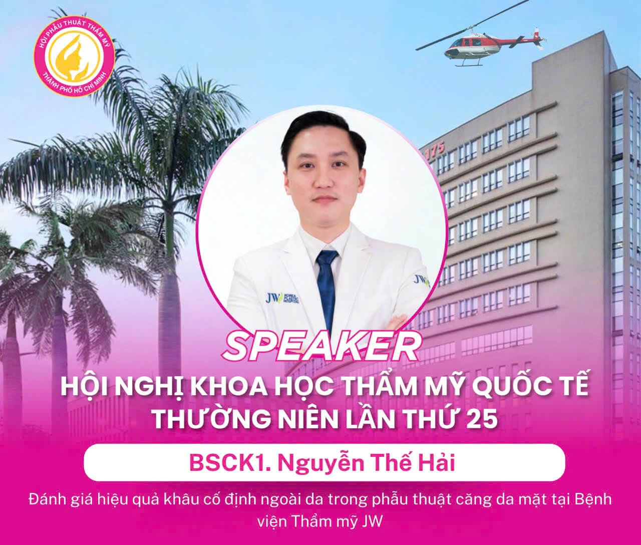 Bác sĩ Thế Hải báo cáo tại hội nghị HSAPS 2025