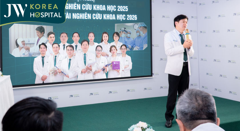 Bác sĩ Tú Dung phát biểu tại hội nghị tổng kết và thẩm định đề tài nghiên cứu khoa học 