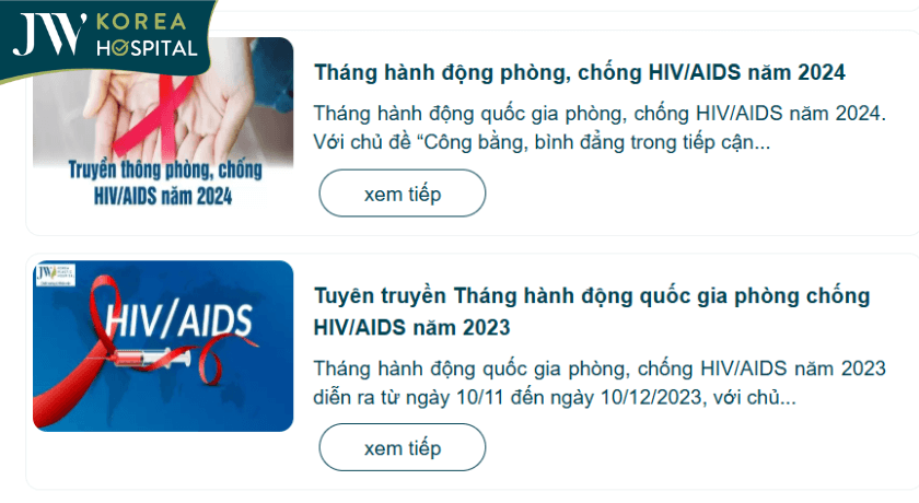 Bệnh viện JW luôn làm tốt vai trò truyền thông phòng chống HIV/AIDS
