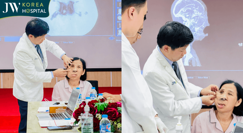 cô Màng mang khối U biến dạng khuôn mặt