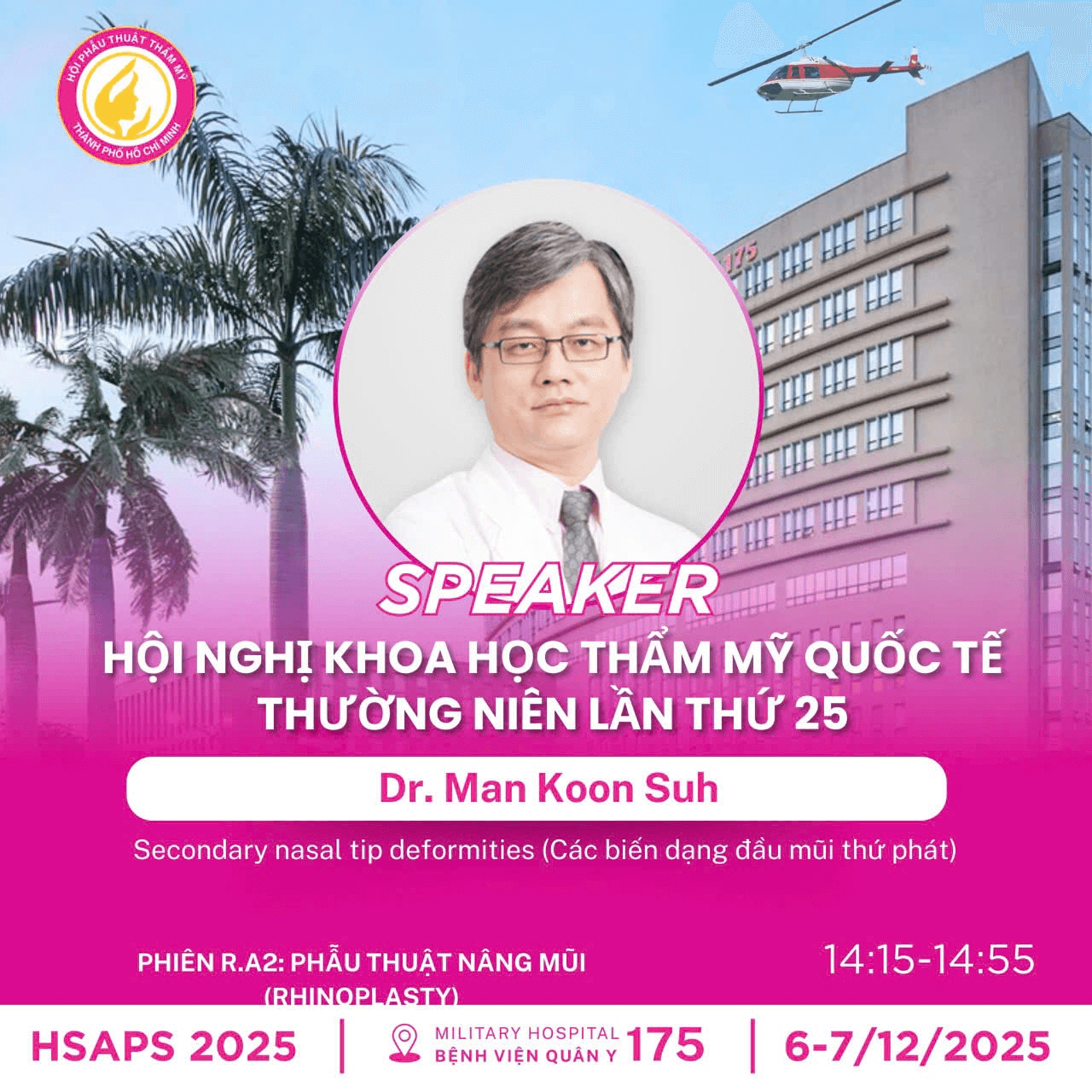 Dr Man Koon Suh tham dự hội nghị thẩm mỹ 2025
