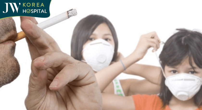 khói thuốc ảnh hưởng trực tiếp đến sức khỏe trẻ em