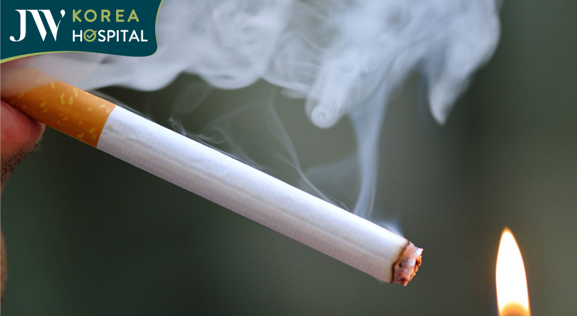 thuốc lá chứa nicotine gây ung thư phổi cho người dùng