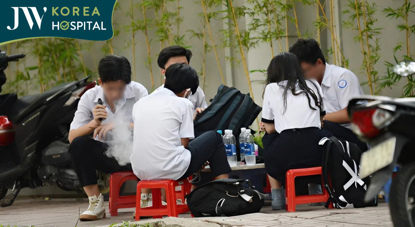 tác hại của giới trẻ khi tiếp xúc với thuốc lá và thuốc lá điện tử vape sớm