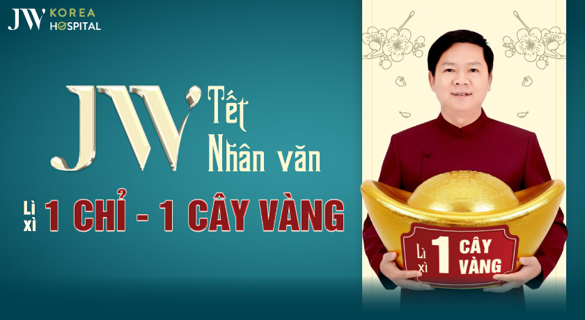 Bác sĩ Tú Dung lì xì đến 1 cây vàng cho khách hàng đến trải nghiệm dịch vụ làm đẹp tại Bệnh viện JW