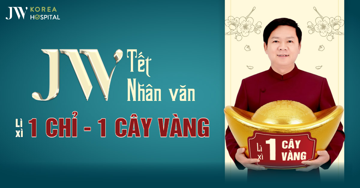 Bệnh viện JW lì xì 1 cây vàng 9999 – Làm đẹp thả ga, không lo về giá