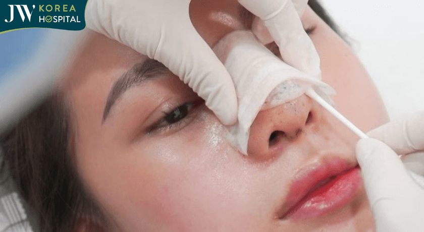 thăm khám sau nâng mũi