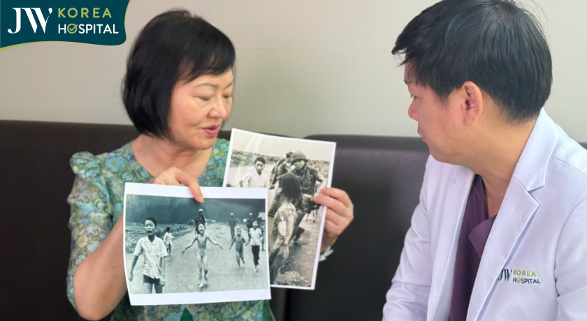 Em bé Napalm Phan Thị Kim Phúc kể về quá khứ trong chiến tranh với bác sĩ Tú Dung