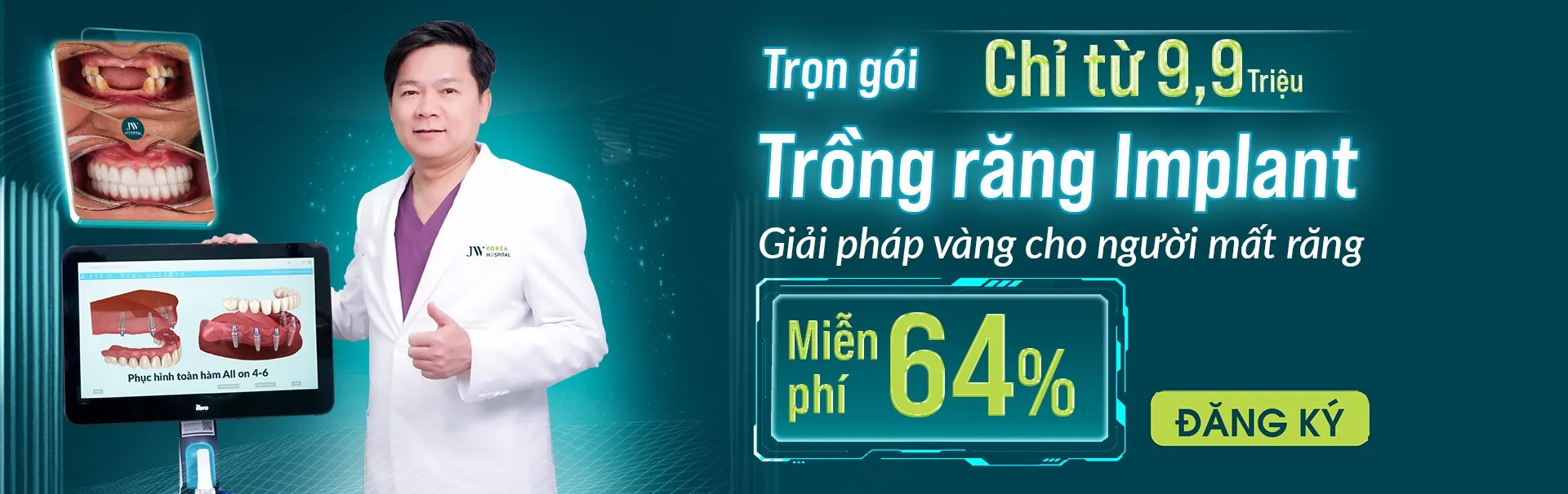 Trồng răng Implant 2026 trọn gói