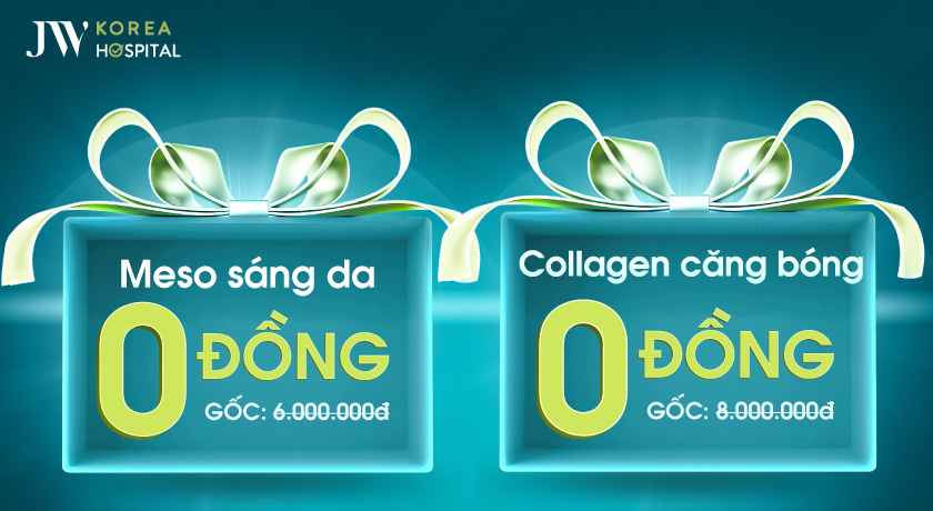 Meso sáng da và collagen căng bóng đồng giá 0 đồng duy nhất 25.4 tại bệnh viện JW