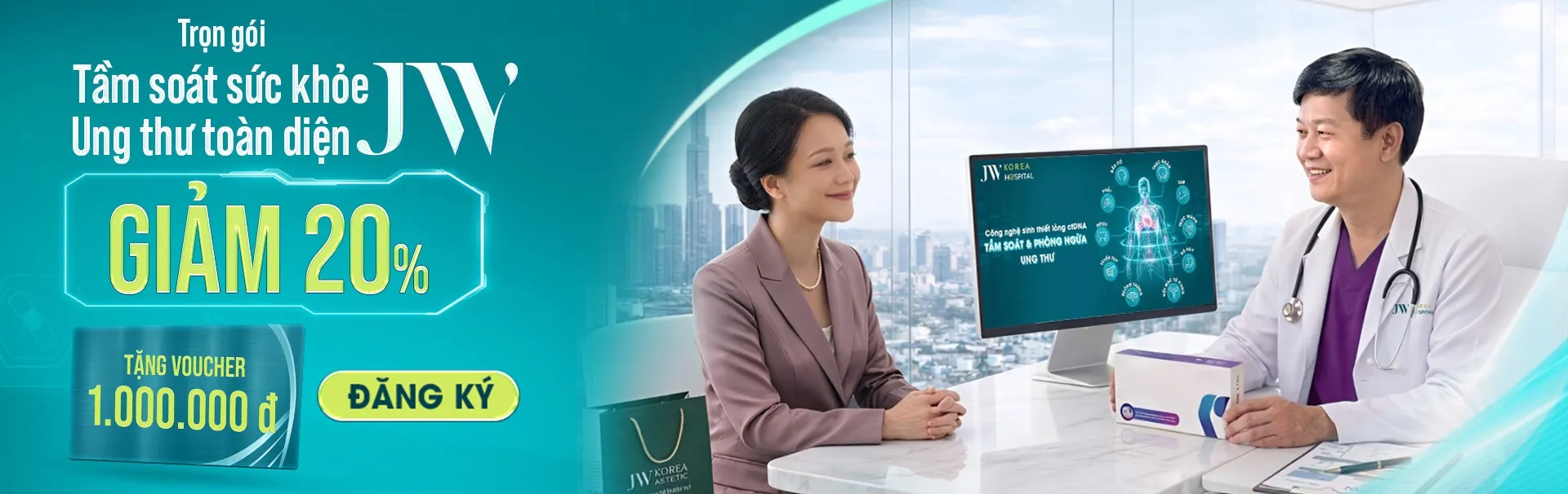 Gói tầm soát sức khỏe toàn diện bệnh viện jw