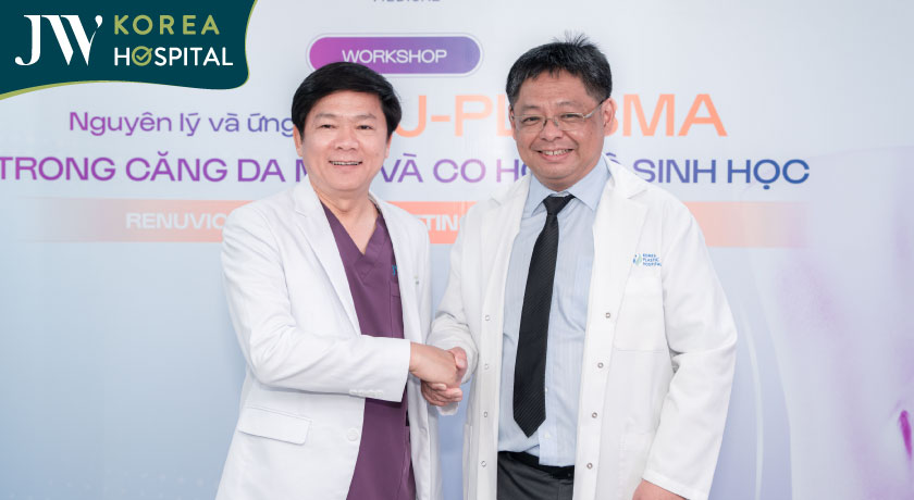 TS.BS Nguyễn Phan Tú Dung phát biểu tại lễ ký kết chuyển giao công nghệ J-Plasma tại Bệnh viện JW